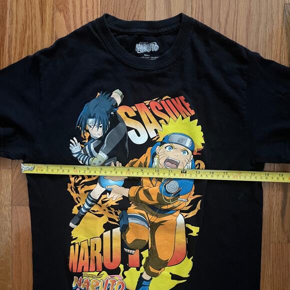 Vintage Y2K 2002 Shonen Jump Naruto Sasuke Anime Graphic T-Shirt Mens S - Picture 5 of 6